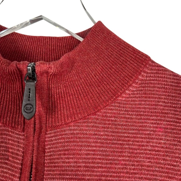 VINEYARD VINES Men's Medium Cashmere Blend Mock Neck 1/4 Zip Pullover Sweater - Picture 2 of 7